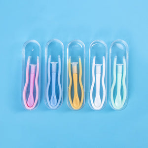 Colorful Portable Contacts Lenses Tweezers Tool Silicone Contacts Tweezers Insert Remover Soft Tip Eyes Care